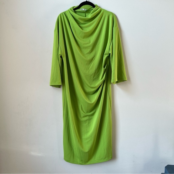 Zara Lime Green Dress - Picture 3 of 7